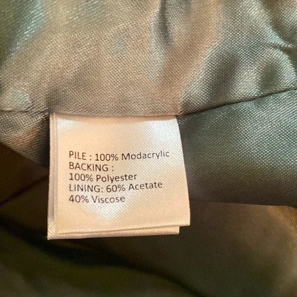 🌹Shrimps🌹 Vintage Faux Fur Colourblock Coat - Picture 12 of 12